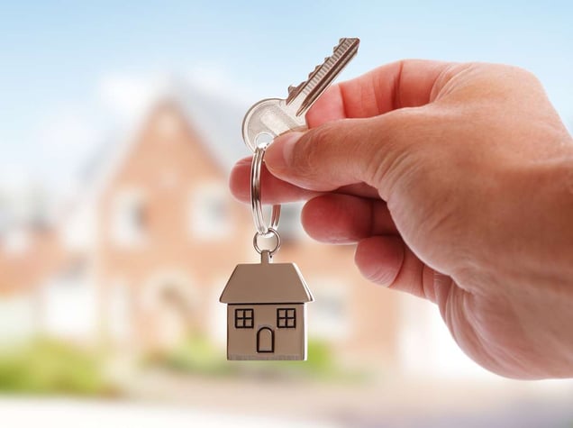 Giving house keys (R) (S)
